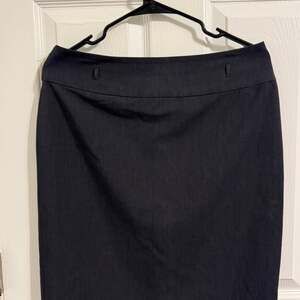 Liz Claiborne Women's Mid Rise Lined Pencil Skirt Black Size 24W